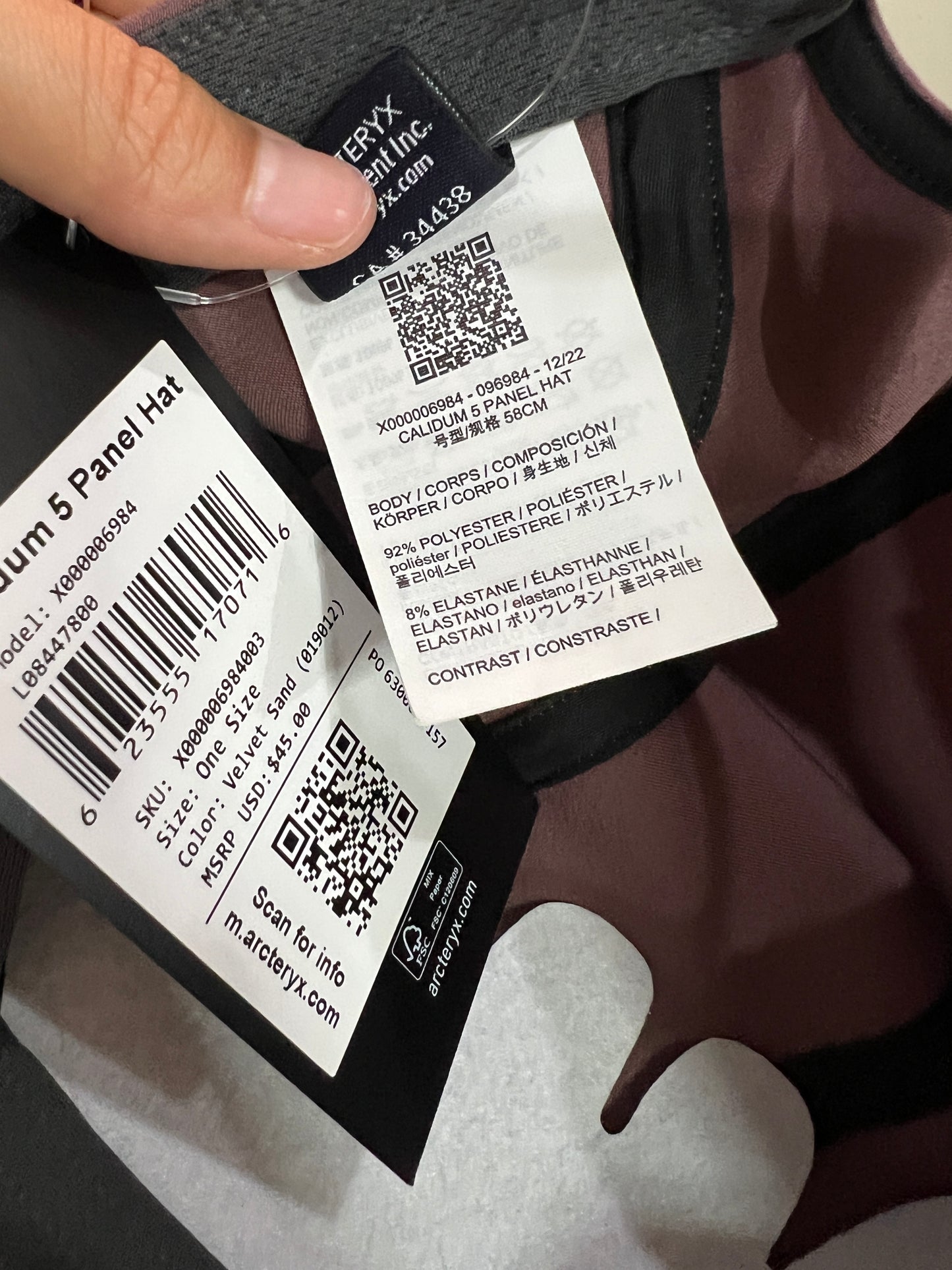 Calidum 5 Panel Cap Velvet Sand - One Size (U)