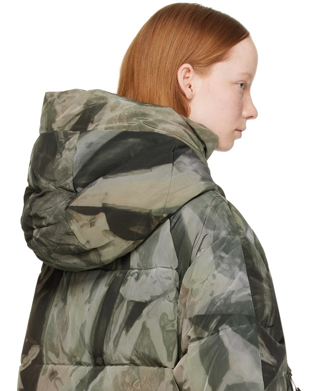 Puffer Jacket Green Camouflage - S (W)
