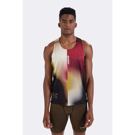 Men's Drift Racing Singlet Dijon Fig Gradient