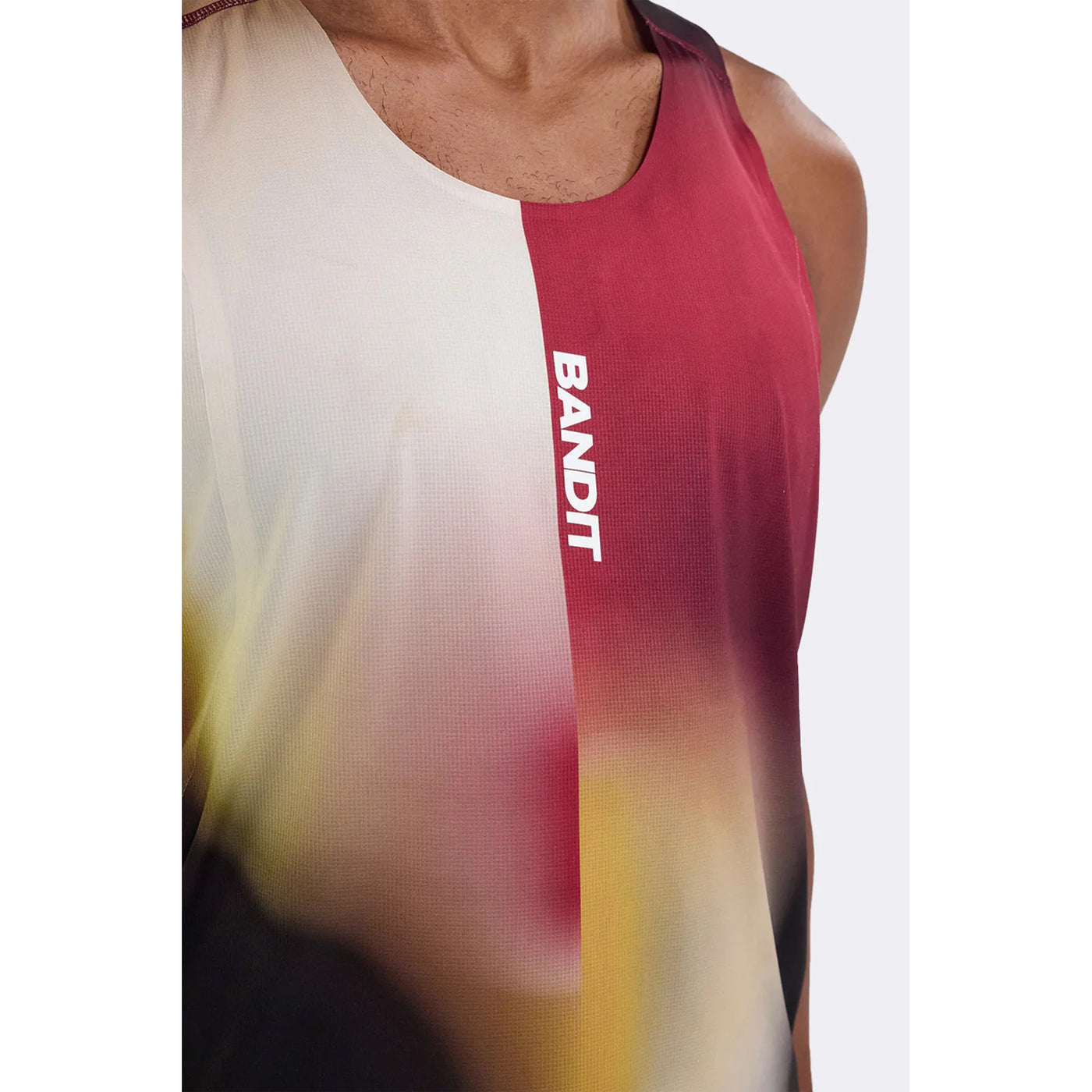 Men's Drift Racing Singlet Dijon Fig Gradient