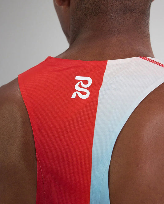 Men's Drift Racing Singlet Vintage Blue