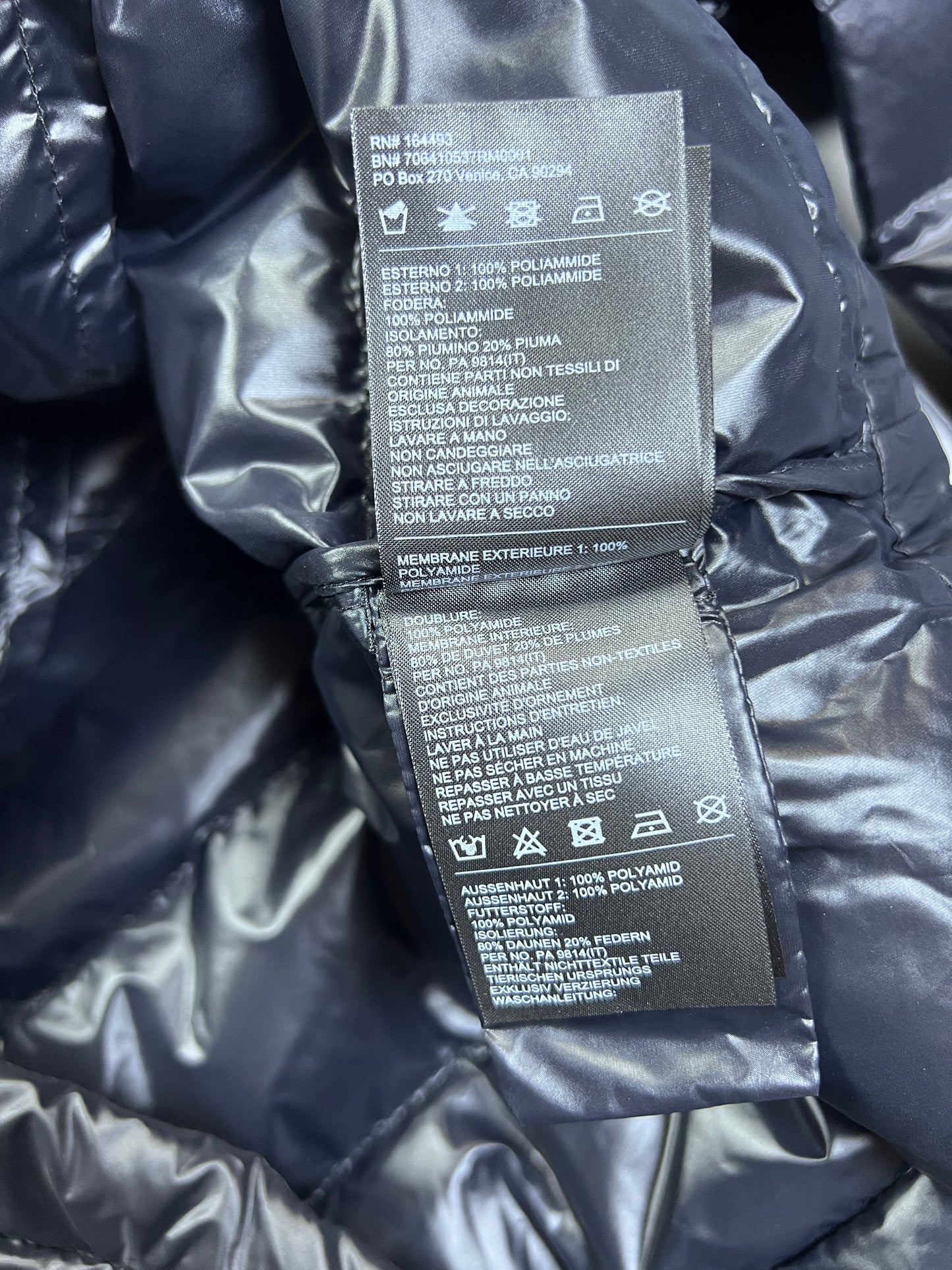 Down Half Zip Jacket Black - XXS/XS (W)