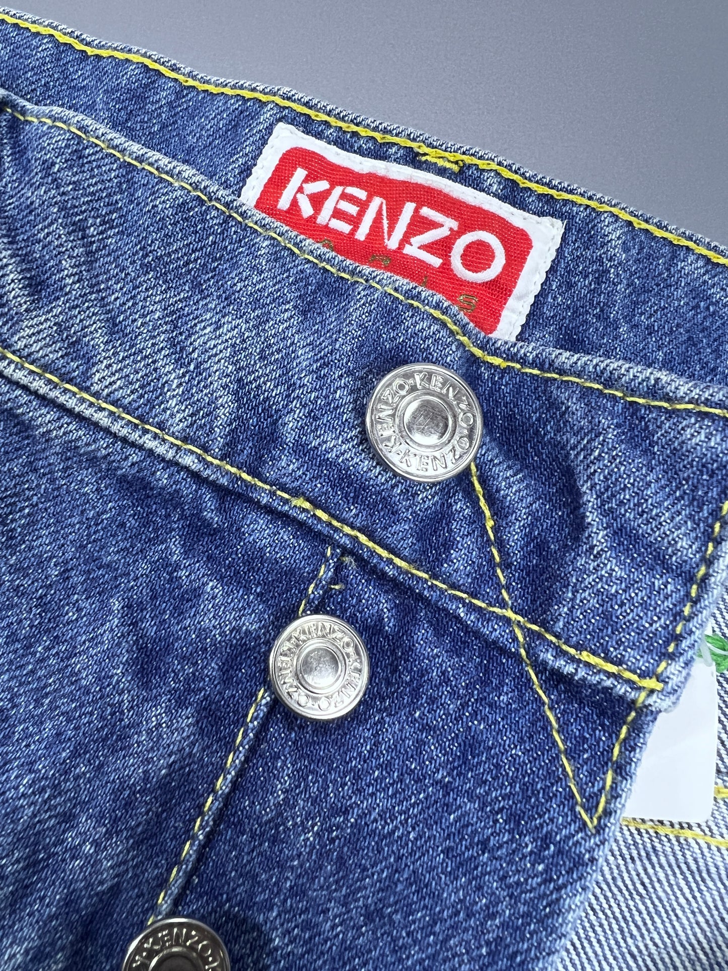 Asagao Stone-Washed Cotton Denim Jeans - 34" (M)