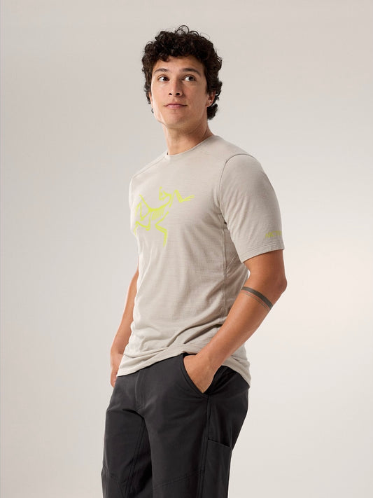 IONIA MERINO WOOL LOGO SHIRT SS Rune/Euphoria- M,XL(M)