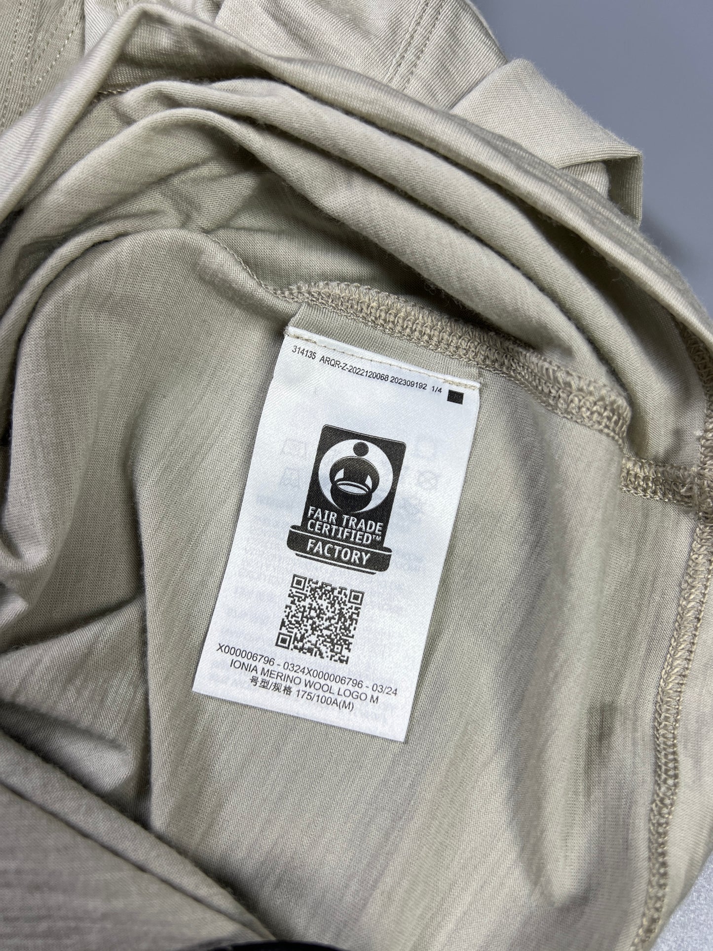IONIA MERINO WOOL LOGO SHIRT SS Rune/Euphoria- M,XL(M)