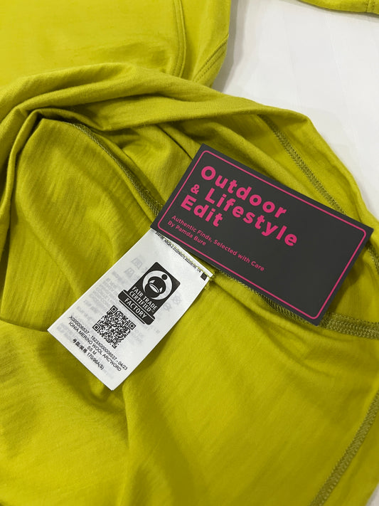 IONIA MERINO WOOL Arc'Word Running Shirt Chartreuse - S (M)