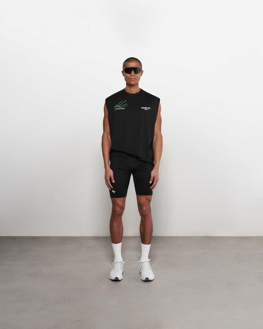 ทีม 247 ครึ่งรัดรูปสีดำ