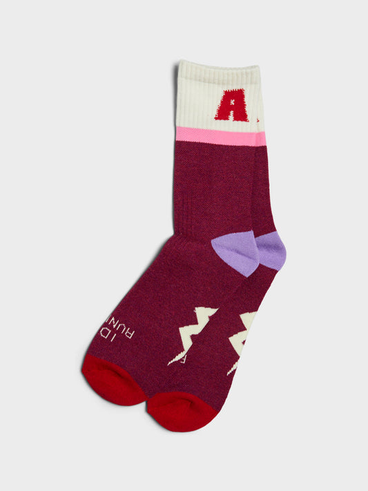 Feet Huggers - I Dig Running Red and Cream - One Size (U)