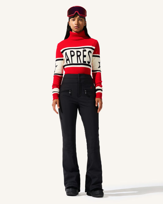 High-Waist Aurora Flare Ski Pant Black - S