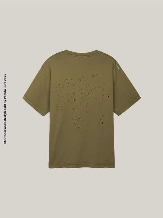 MothTech™ T-Shirt "SATISFY" Sun Bleached Military Olive