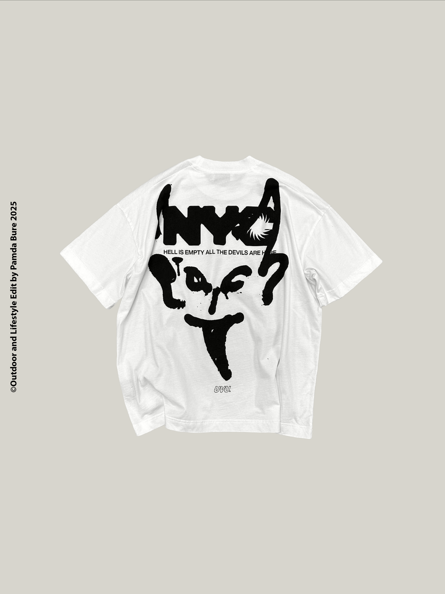 Limited Edition NYC Devil T-Shirt White/Black - M