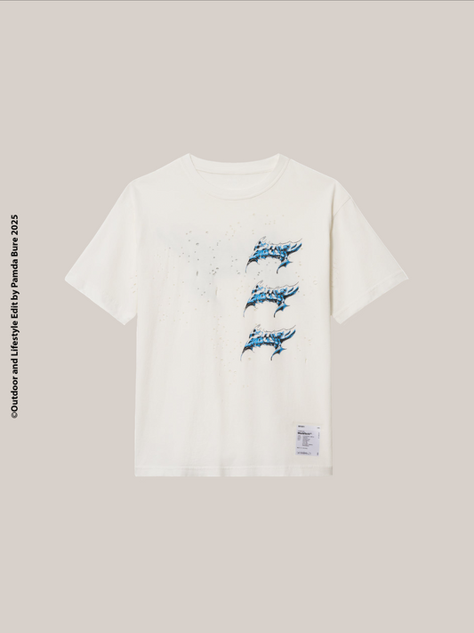 MothTech™ T-Shirt Offwhite "Triple Graphic" (M)