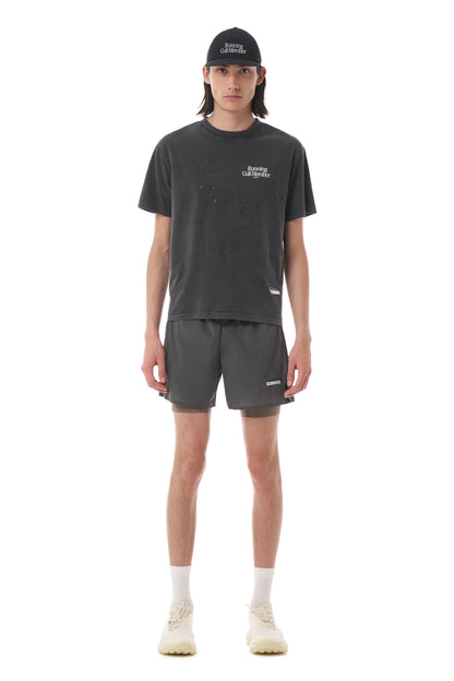 MothTech™ "Running Cult Member" T-Shirt Aged Black
