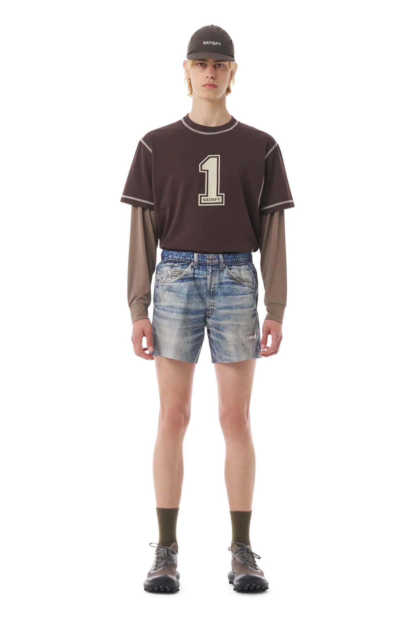 PeaceShell™ 5" Unlined Shorts Digital Denim