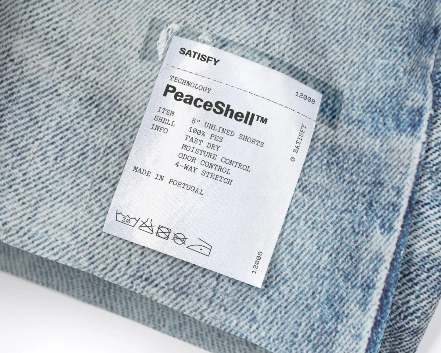 PeaceShell™ 5" Unlined Shorts Digital Denim