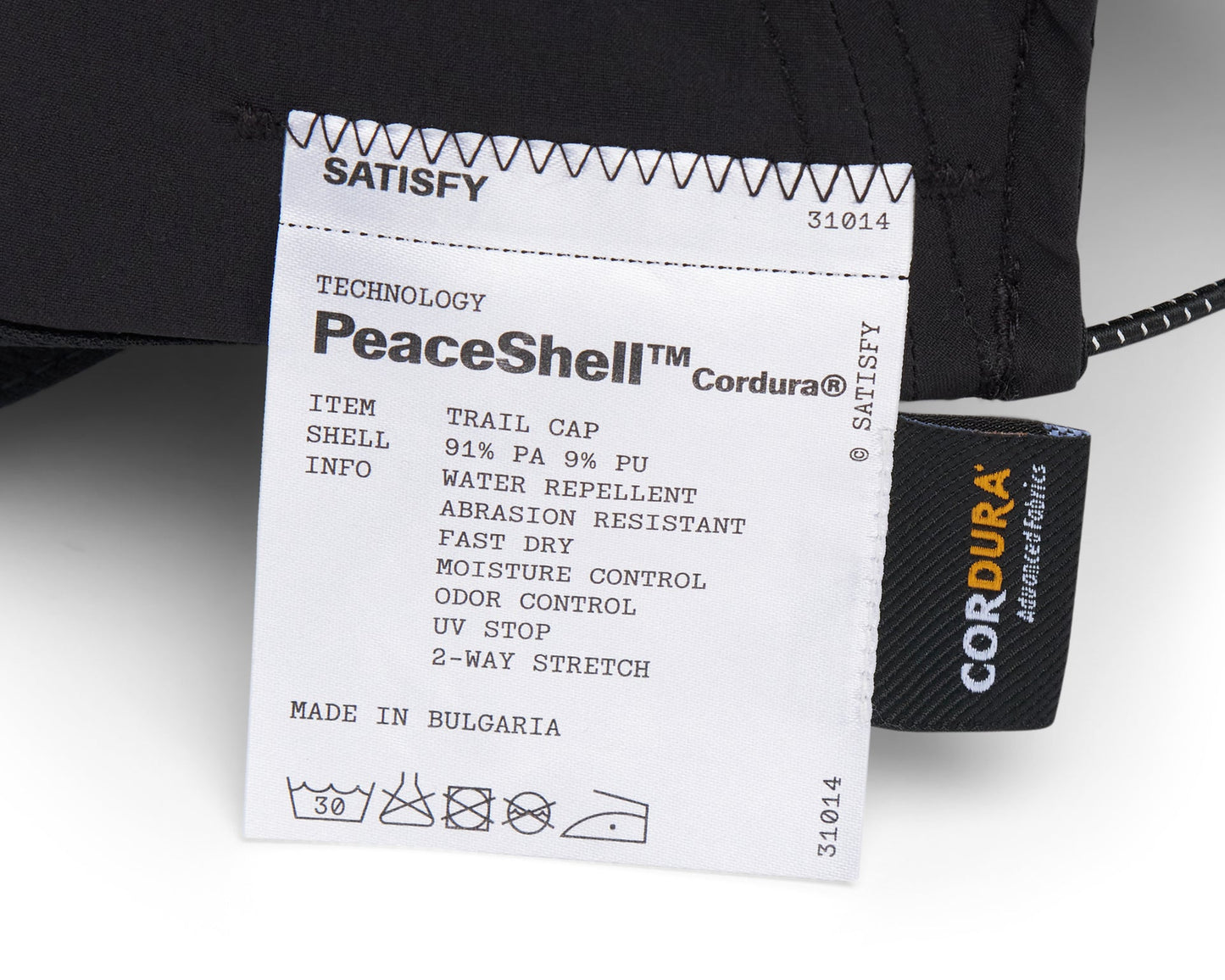 PeaceShell™ Cordura® Trail Cap Black - One Size(U)