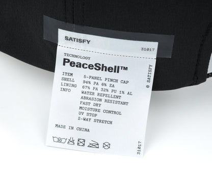 Peaceshell™ 5 Panel Pinch Cap Black - One Size(U)