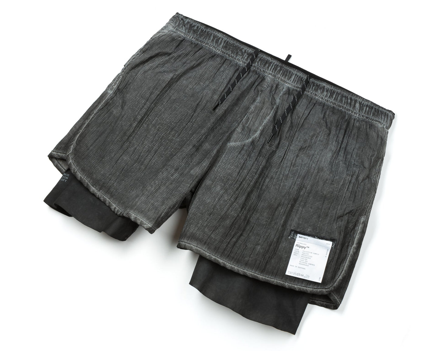 RIPPY 3" Inch Trail Shorts Aged Black 3D printed