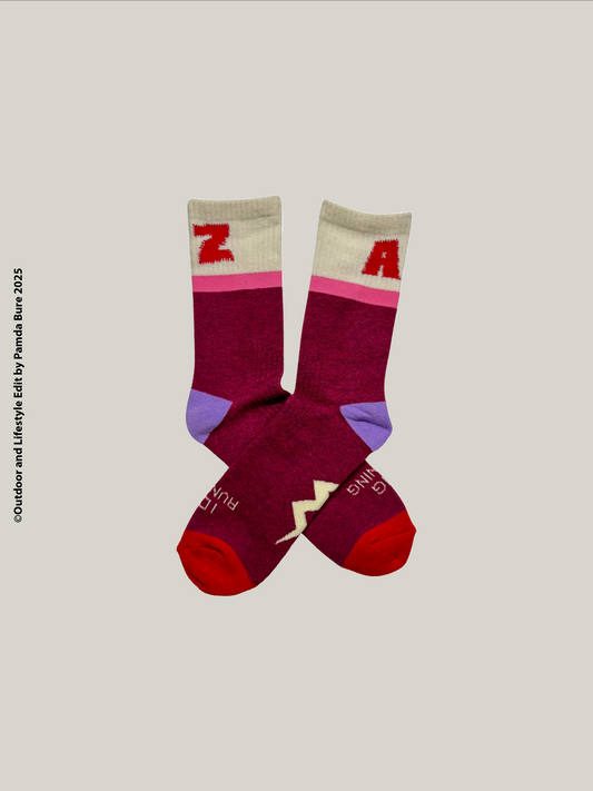 Feet Huggers - I Dig Running Red and Cream - One Size (U)