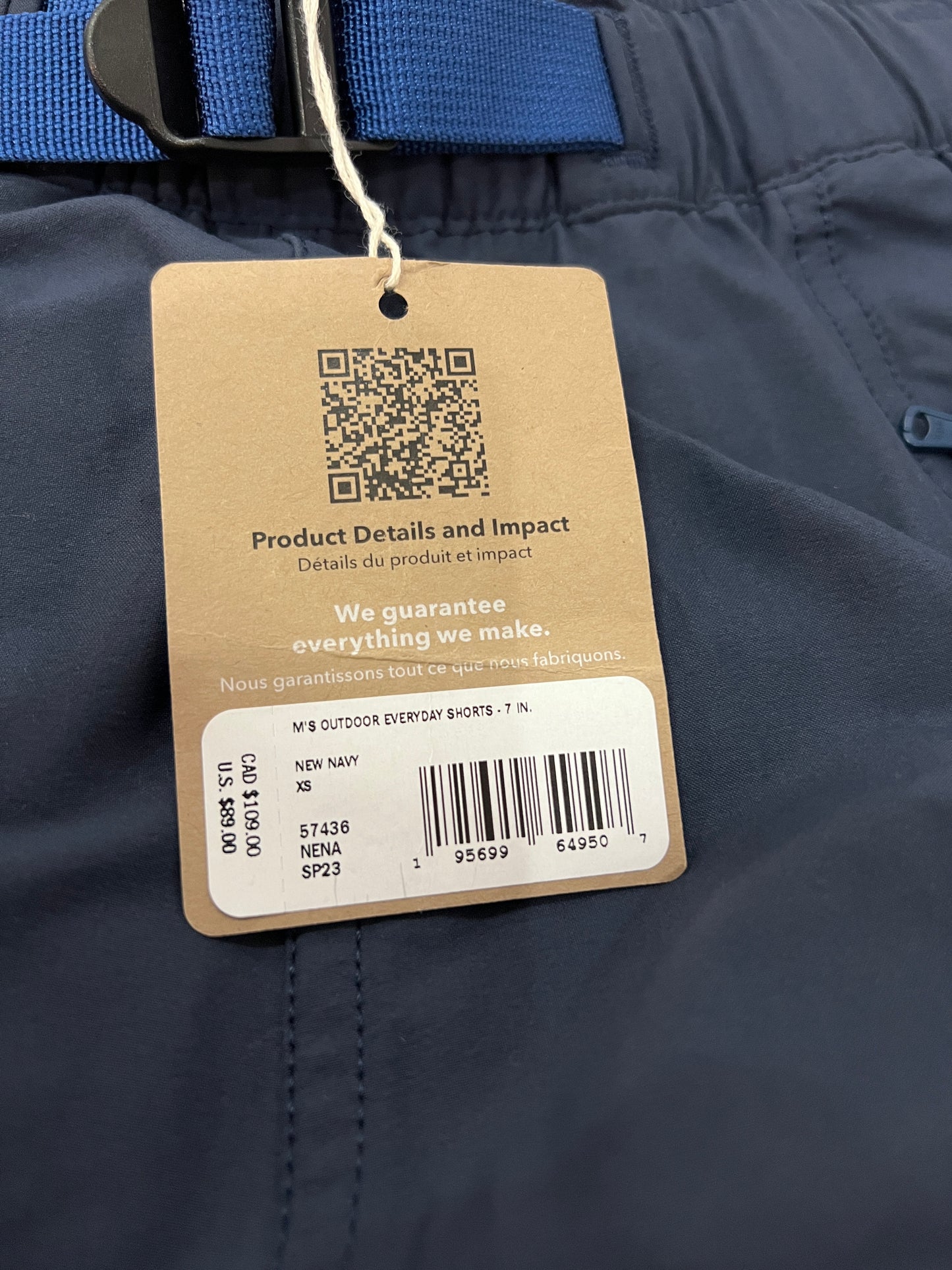 7” Outdoor Everyday Shorts Navy - XS (M)