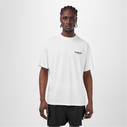 เสื้อยืดโอเวอร์ไซส์ Team 247 สีขาว