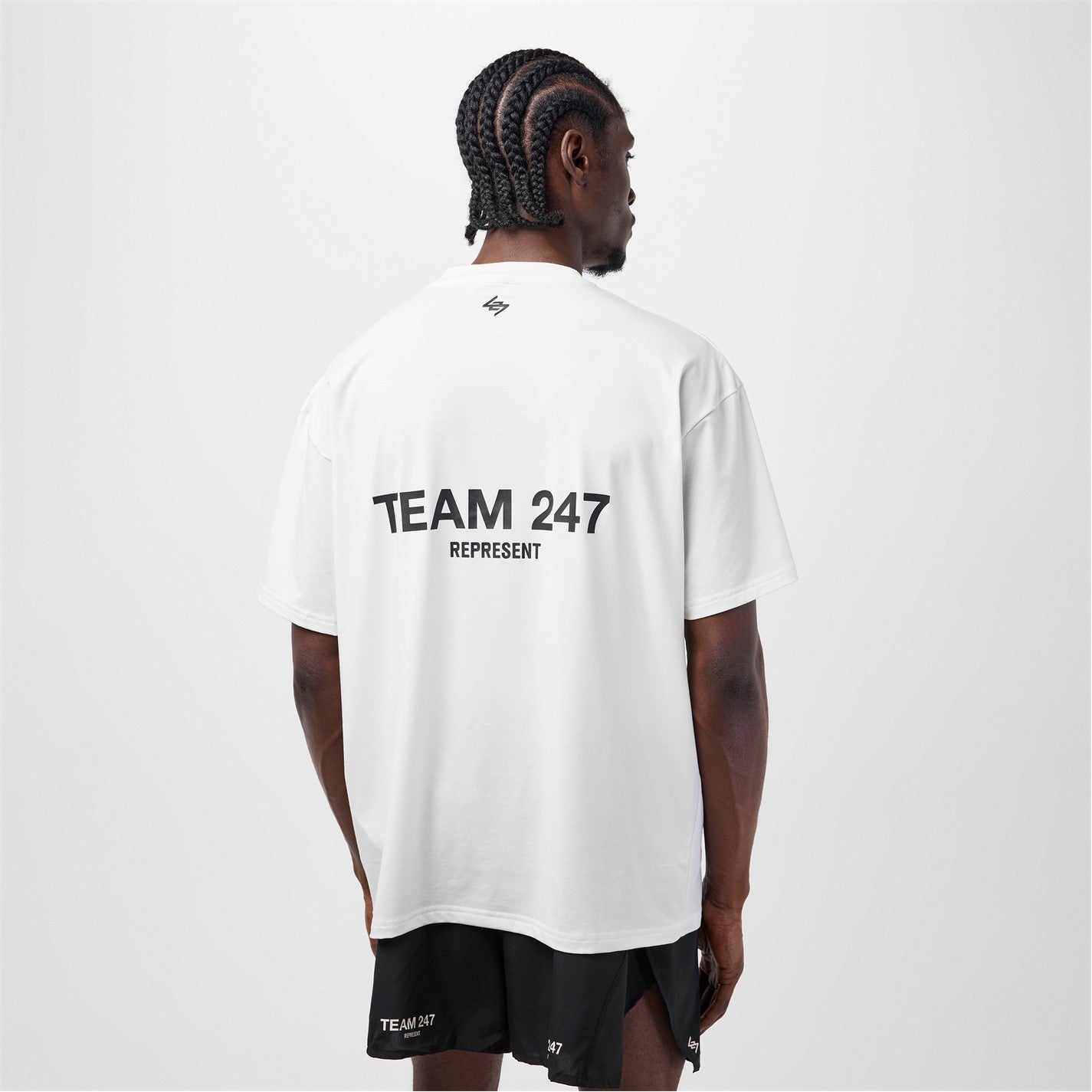 เสื้อยืดโอเวอร์ไซส์ Team 247 สีขาว