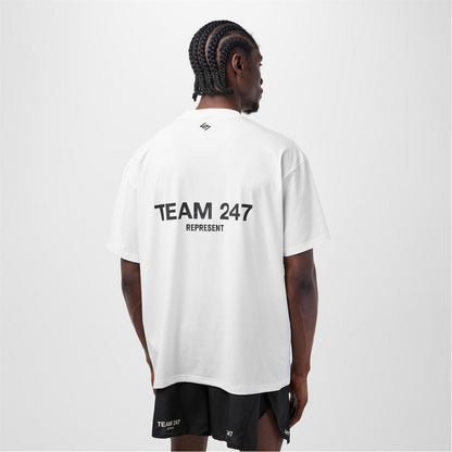 เสื้อยืดโอเวอร์ไซส์ Team 247 สีขาว