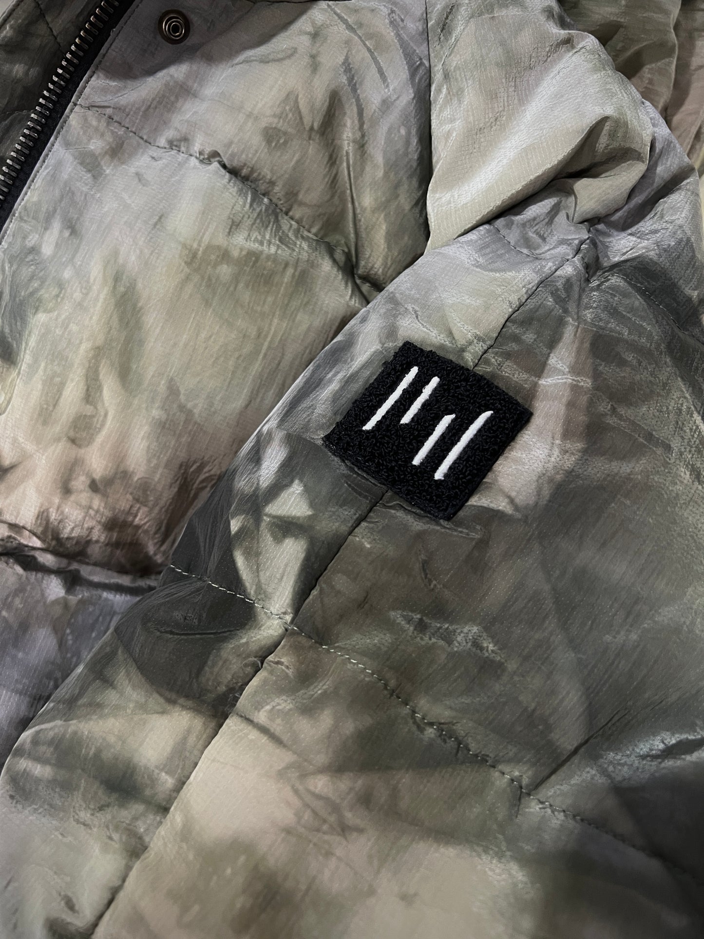 Puffer Jacket Green Camouflage - S (W)