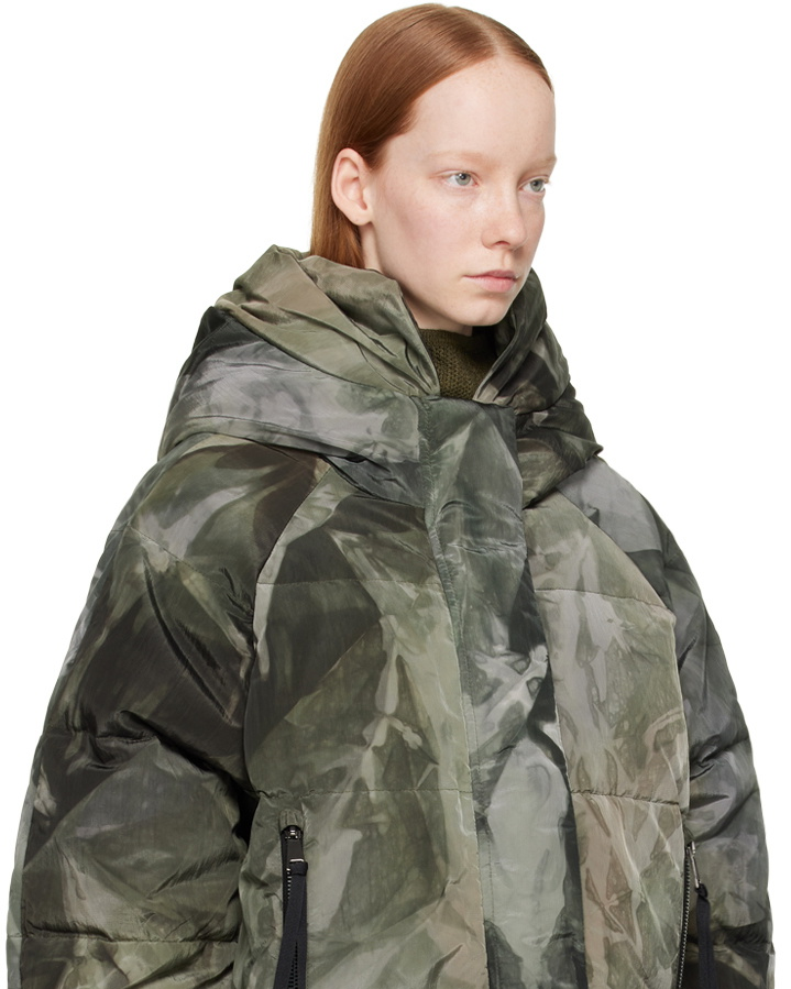 Puffer Jacket Green Camouflage - S (W)