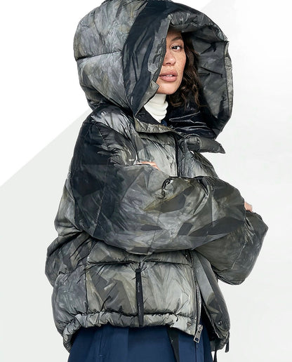 Puffer Jacket Green Camouflage - S (W)