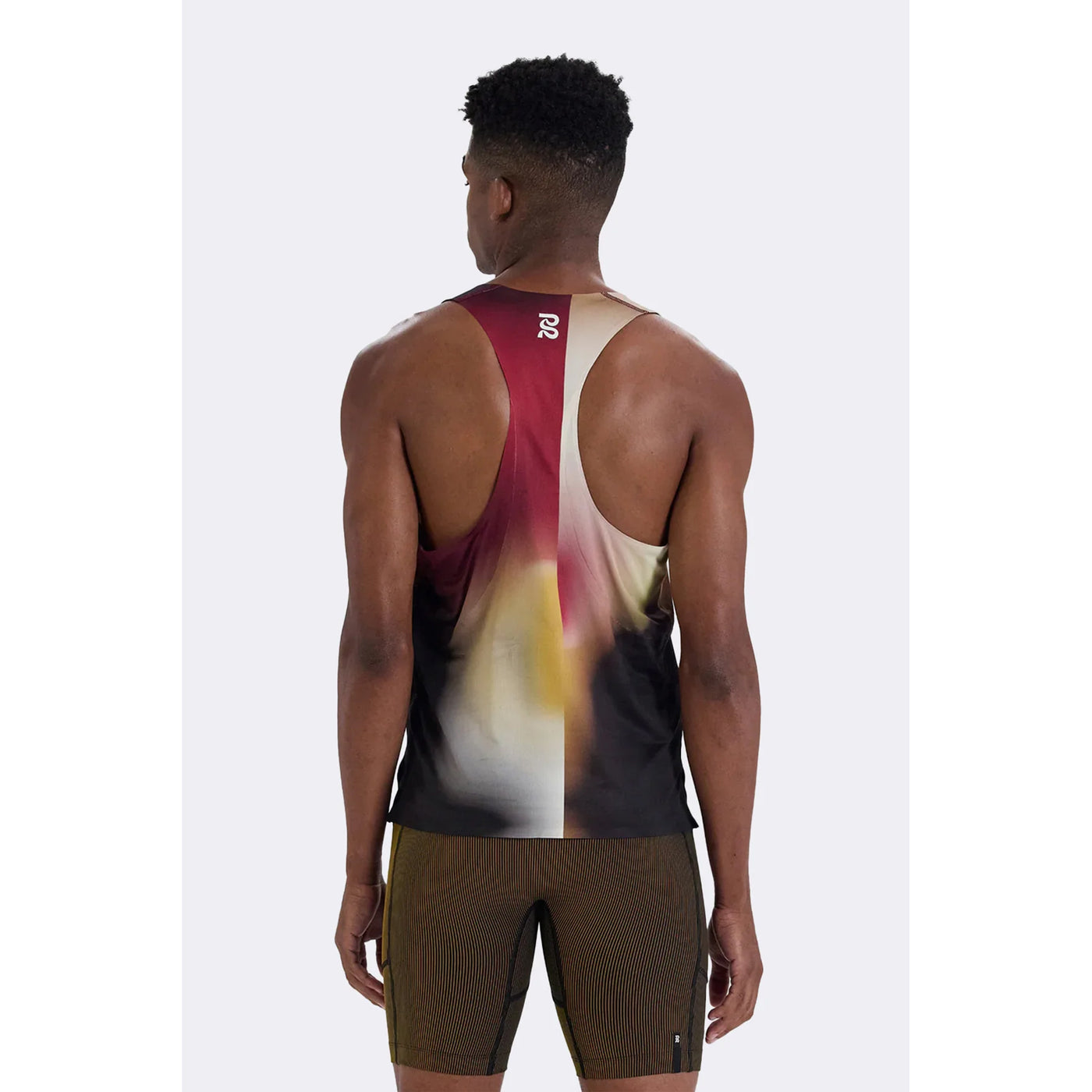 Men's Drift Racing Singlet Dijon Fig Gradient