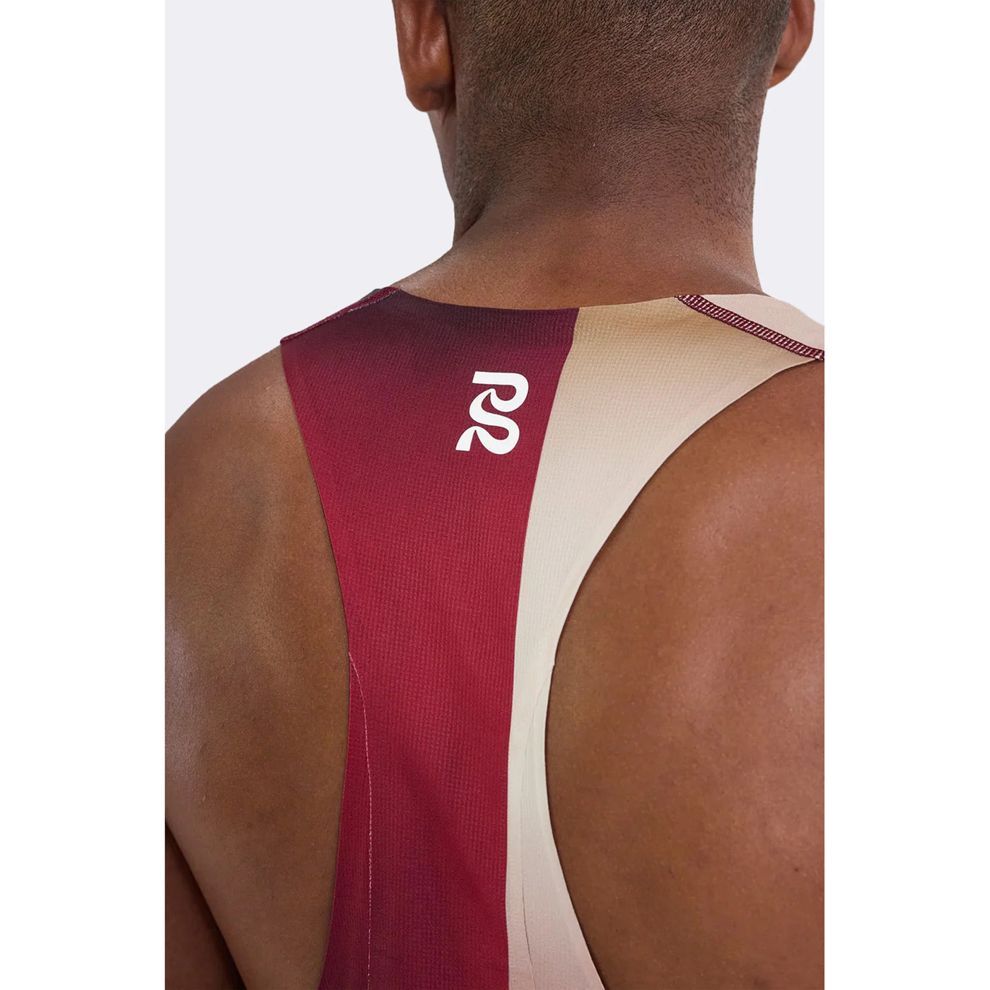 Men's Drift Racing Singlet Dijon Fig Gradient