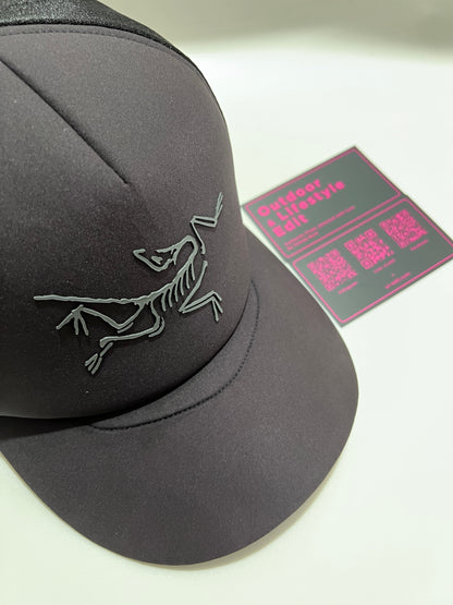 Bird Trucker Curved Hat Black- One Size (U)
