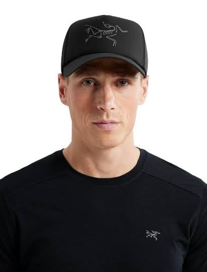 Bird Trucker Curved Hat Black- One Size (U)