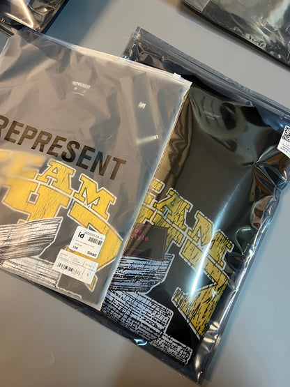 เสื้อยืดโอเวอร์ไซส์ลายกราฟิก Team 247 สีดำ