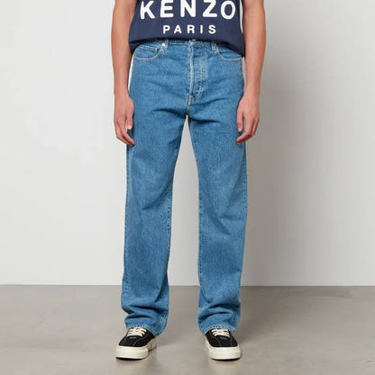 Asagao Stone-Washed Cotton Denim Jeans - 34" (M)