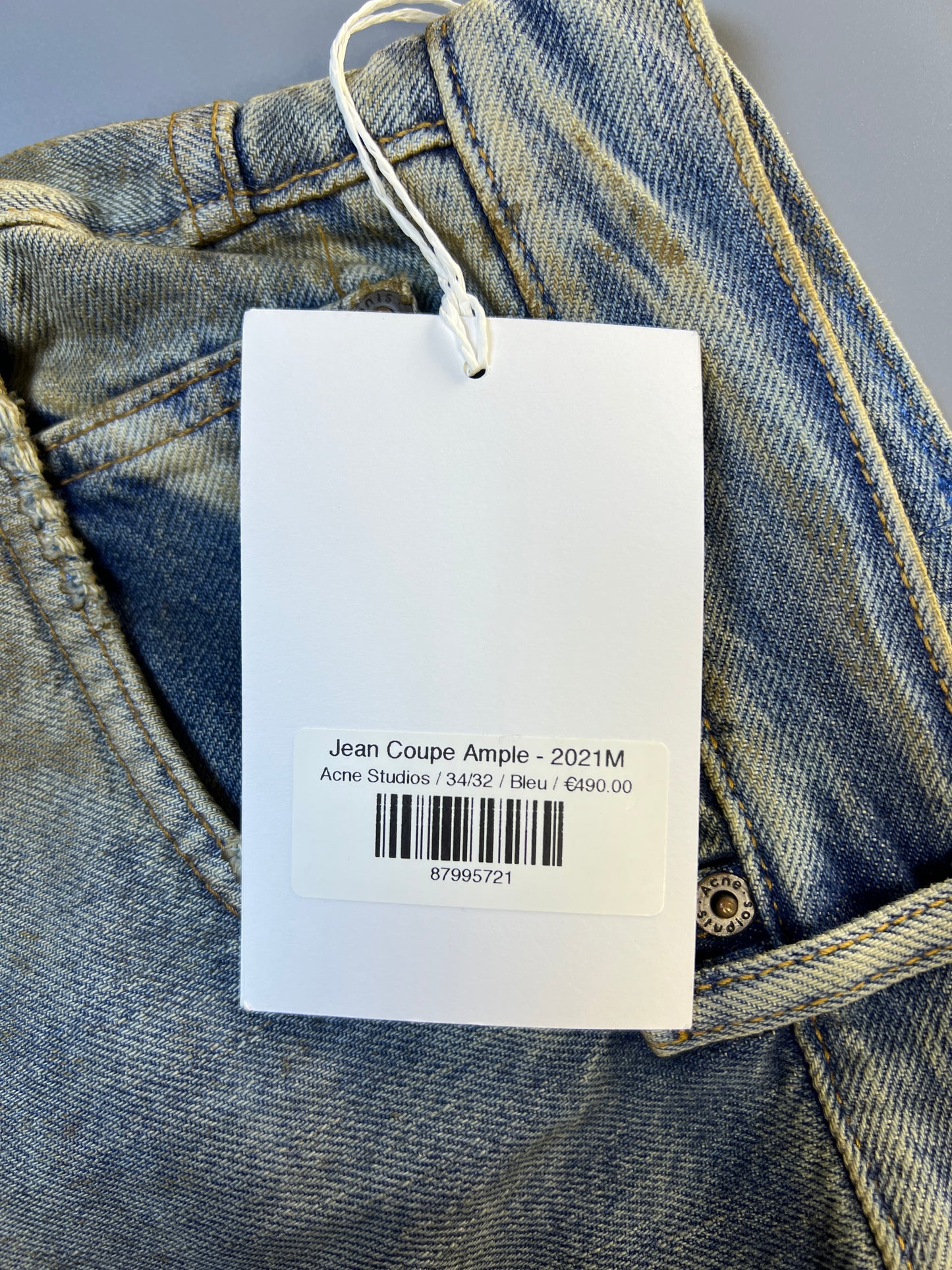 Penicillin 2001M distressed wide-leg jeans - 34" (M)