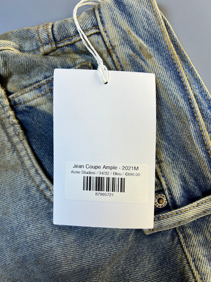 Penicillin 2001M distressed wide-leg jeans - 34" (M)