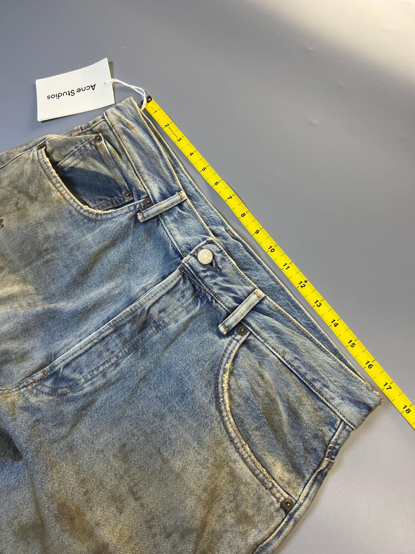 Penicillin 2001M distressed wide-leg jeans - 34" (M)