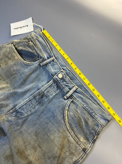 Penicillin 2001M distressed wide-leg jeans - 34" (M)