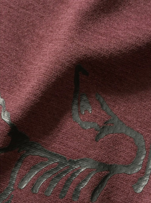 เสื้อยืด Cormac โลโก้ใหญ่ น้ำตาลไวน์ - M (ช.)