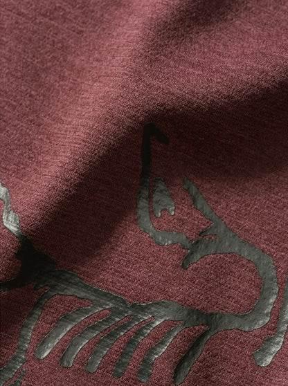 เสื้อยืด Cormac โลโก้ใหญ่ น้ำตาลไวน์ - M (ช.)
