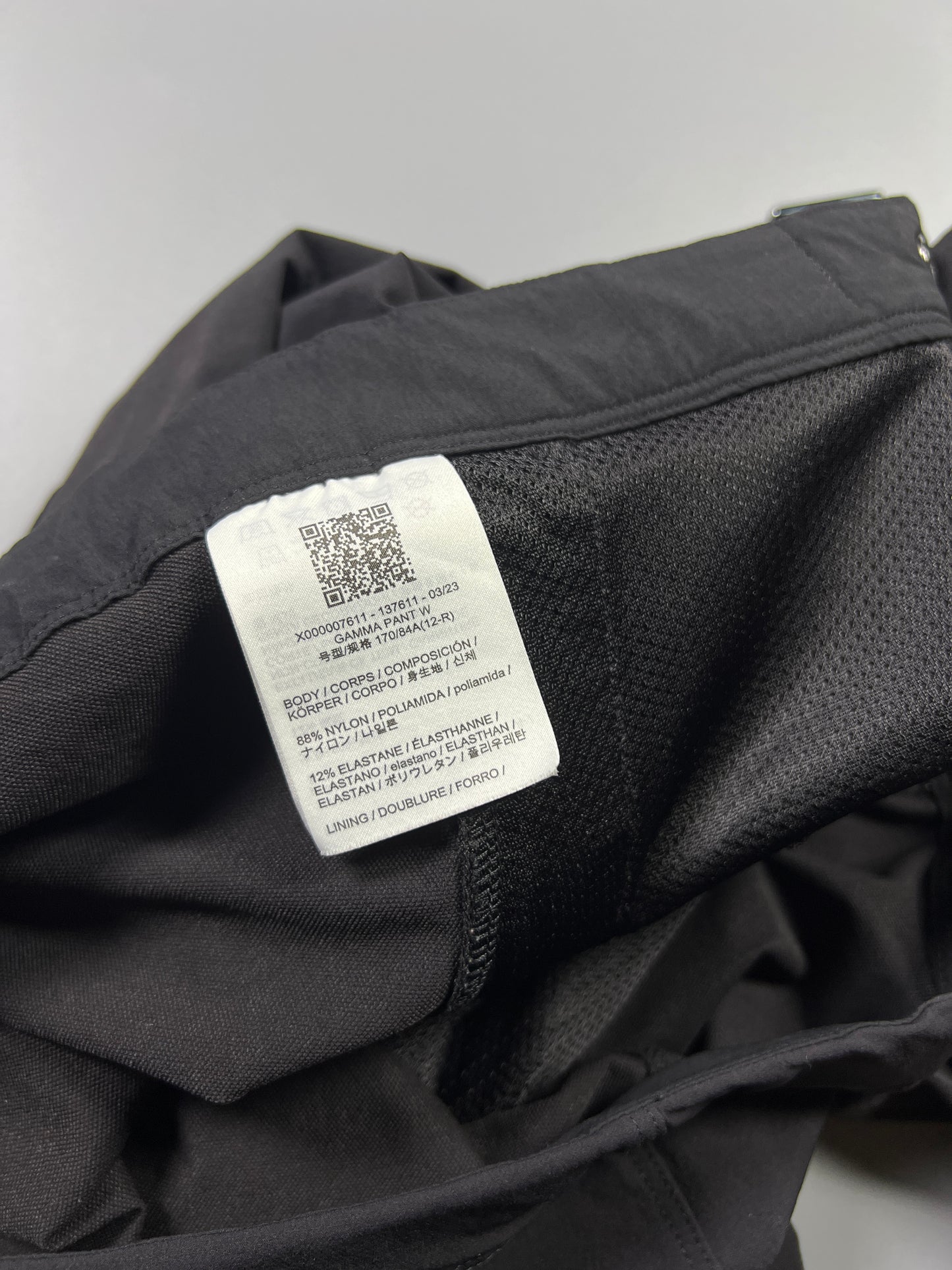 Gamma Pants Black - US12/M,L (W)