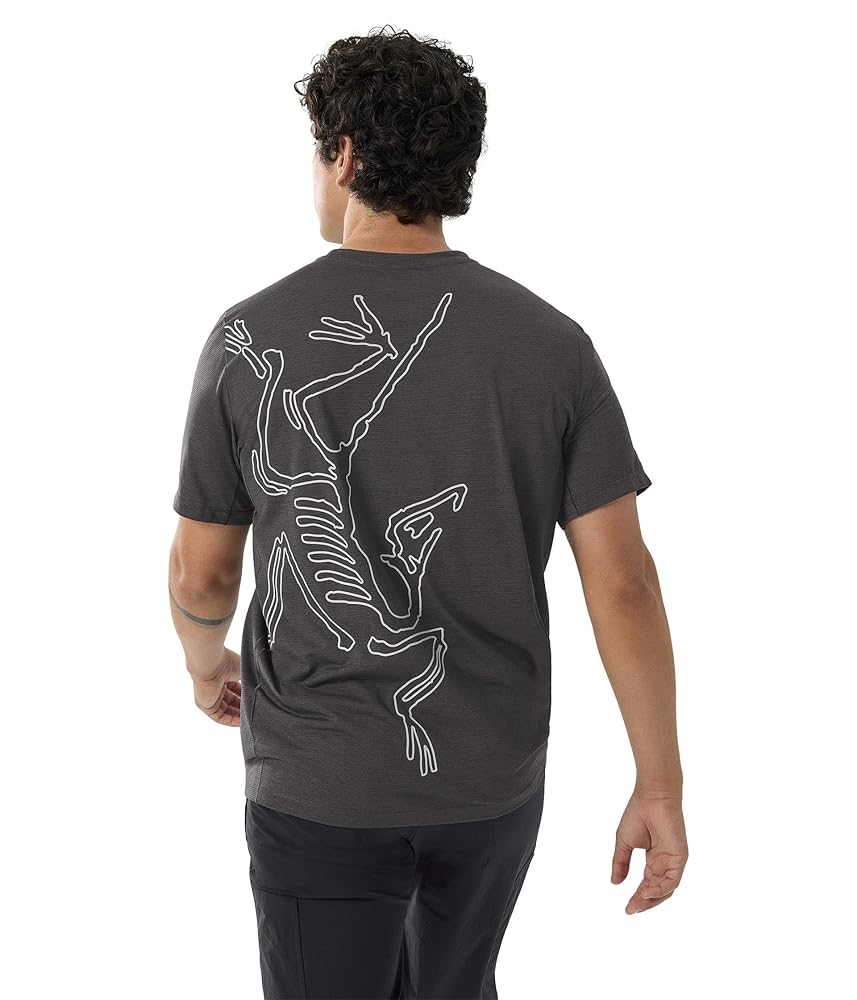 Cormac ARC'BIRD LOGO SHIRT SS Black Heather - XL(M)