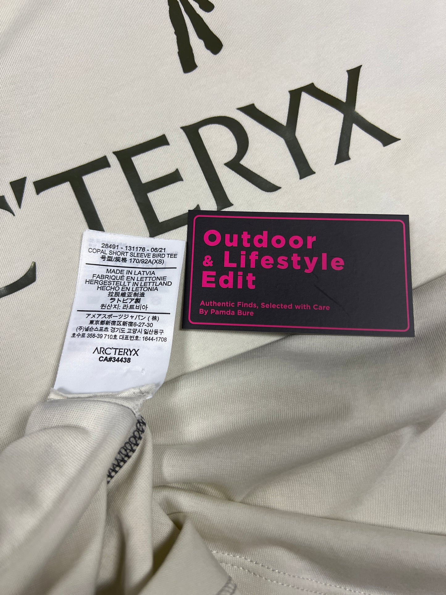 Copal Short Sleeve Bird Tee Off-White - XS/ 40" (M)