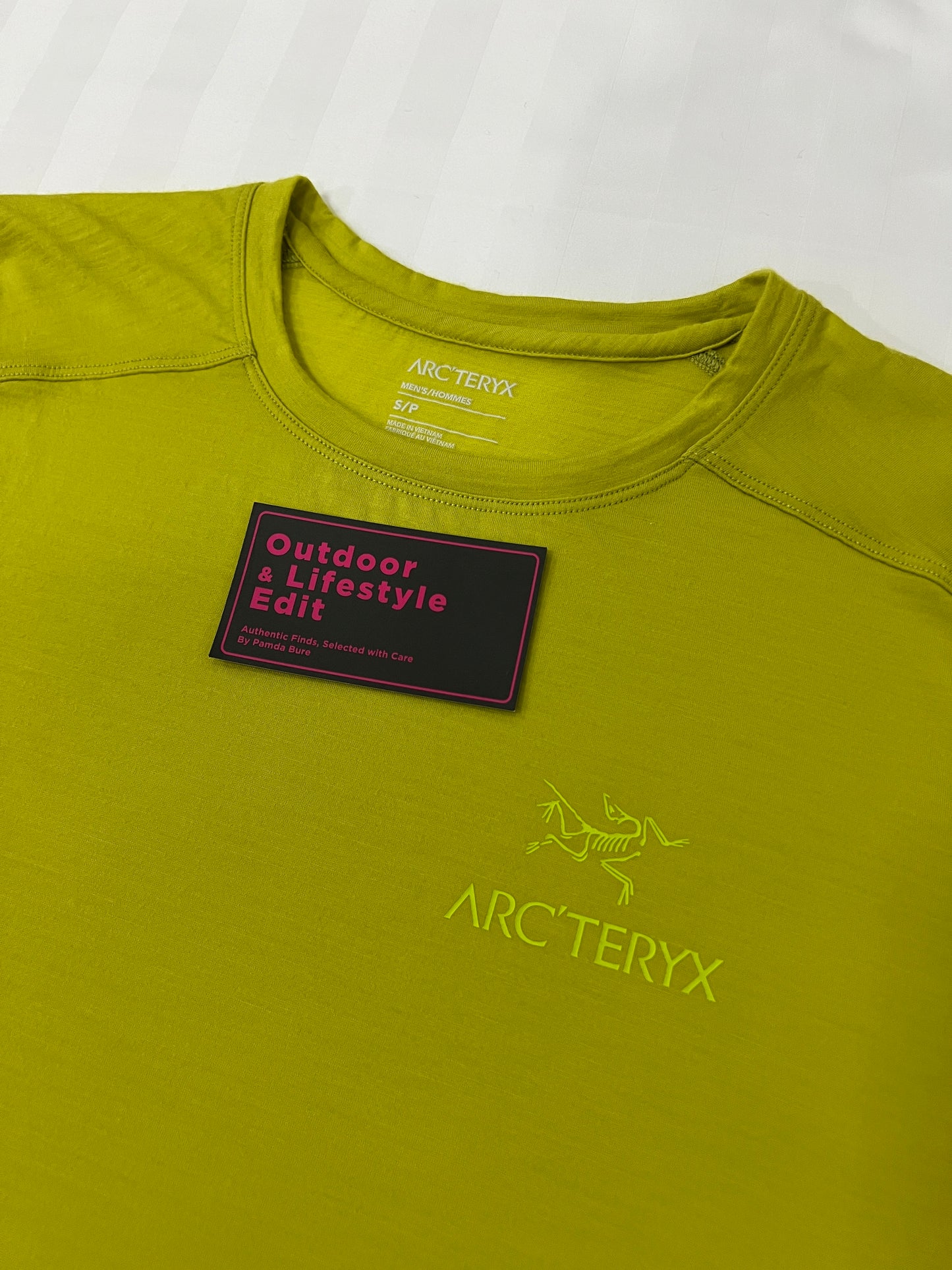 IONIA MERINO WOOL Arc'Word เสื้อวิ่งสีชาร์เทรอส - S (ช.)