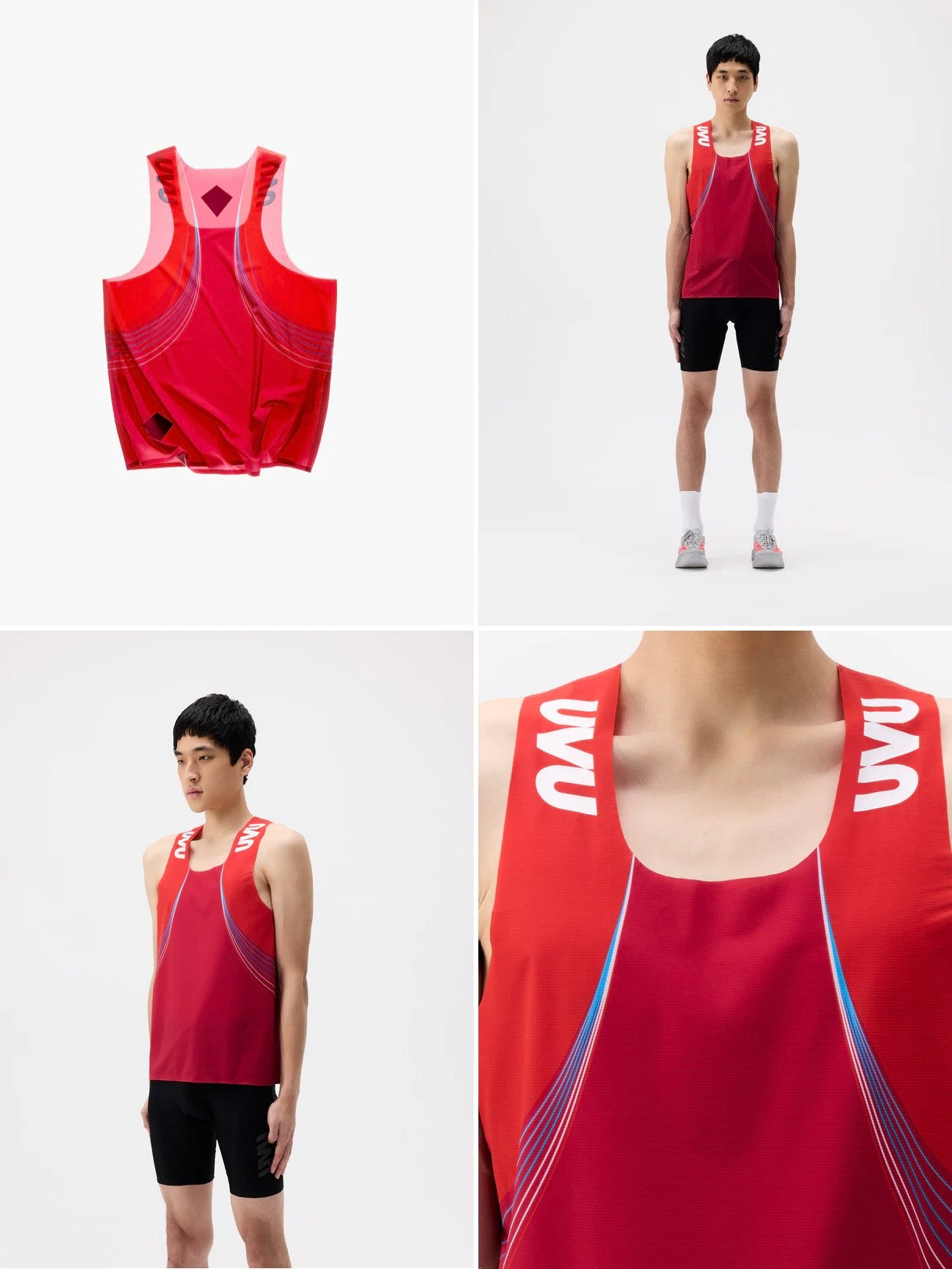 เสื้อกั๊กวิ่ง ELITE Race สีแดง