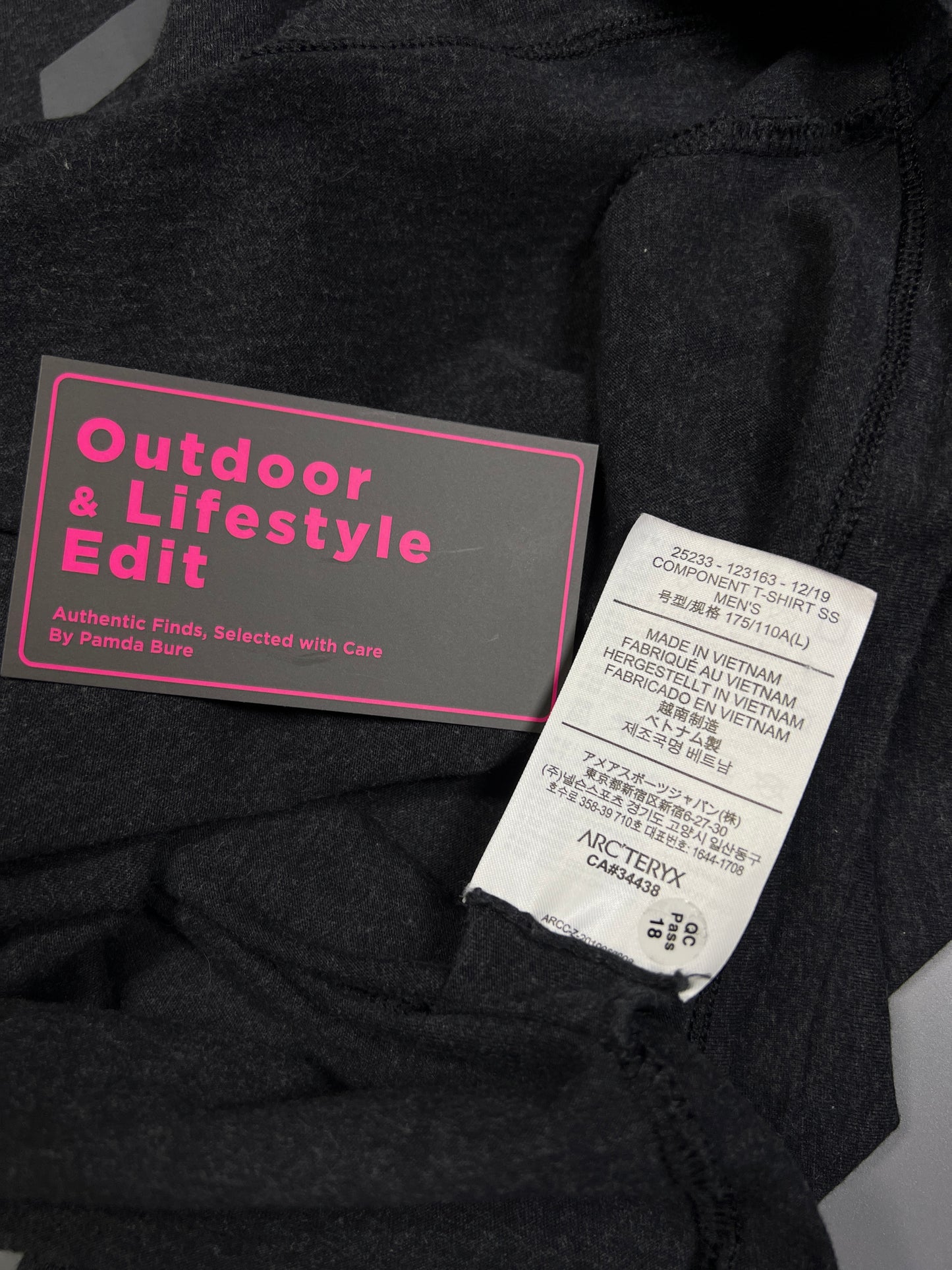 Component T-Shirt SS Black - L,42" (M)