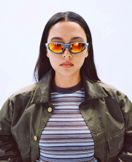 Brain Dead x Oakley Straight Jacket 99 Sunglasses Matte Dark Grey w/ Prizm Ruby