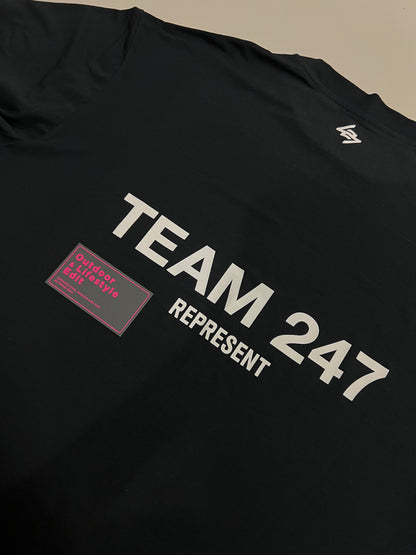 เสื้อยืดโอเวอร์ไซส์ Team 247 สีดำ - L(M)